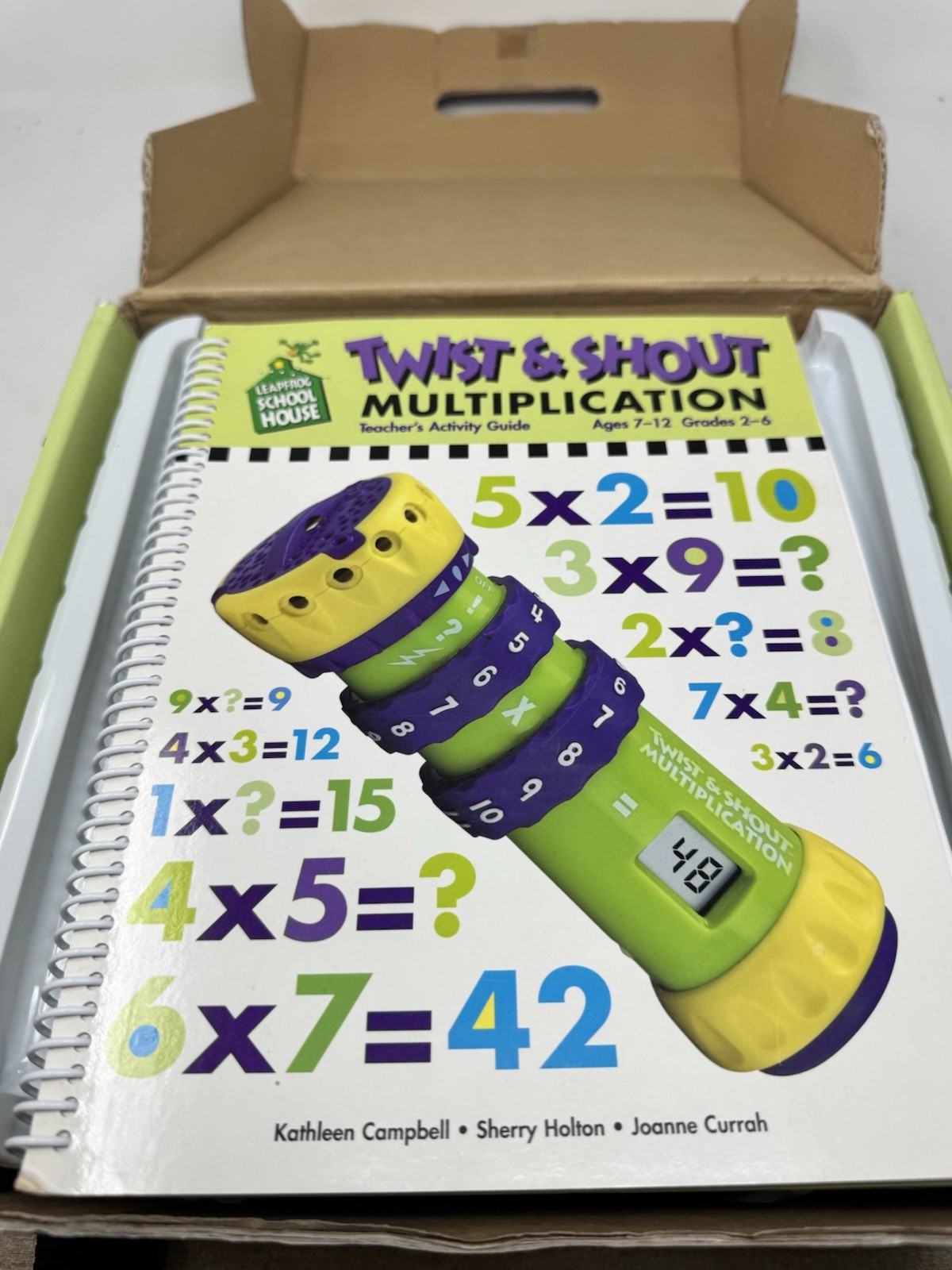Vintage Working 1998 Leap Frog Twist And Shout Multiplication Learning Math Game