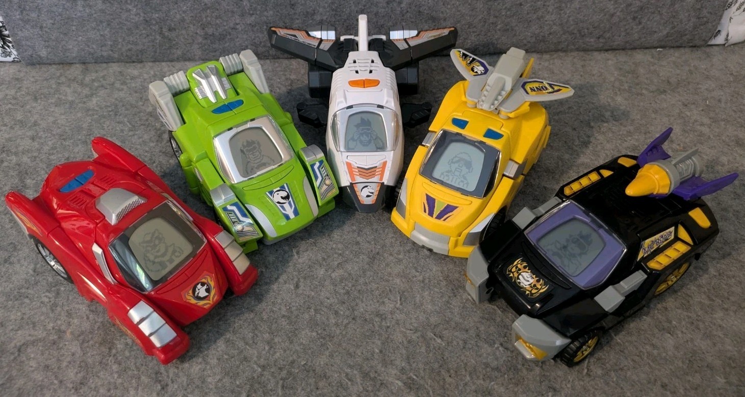 VTech Switch & Go Dinos Lot Of 5 Tested Working Dino Vehicle Transformers LCD