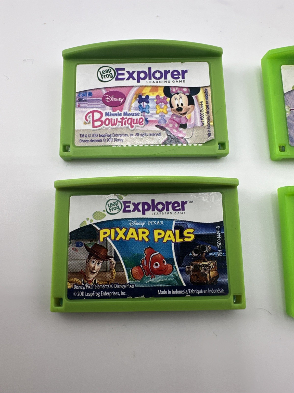 Lot of 4 LeapFrog LeapPad Explorer Learning Games Cartridges Only