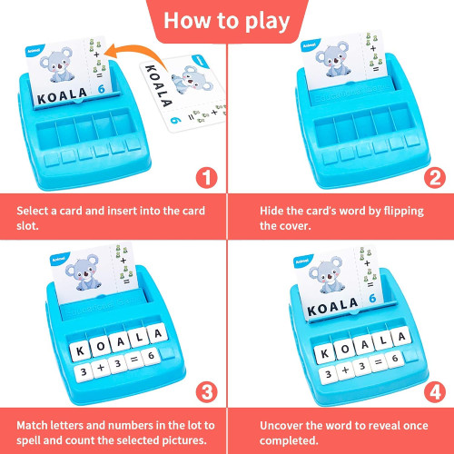 New 2 in 1 Educational Game Ages 3 And Up For Boys & Girls Learning Skills
