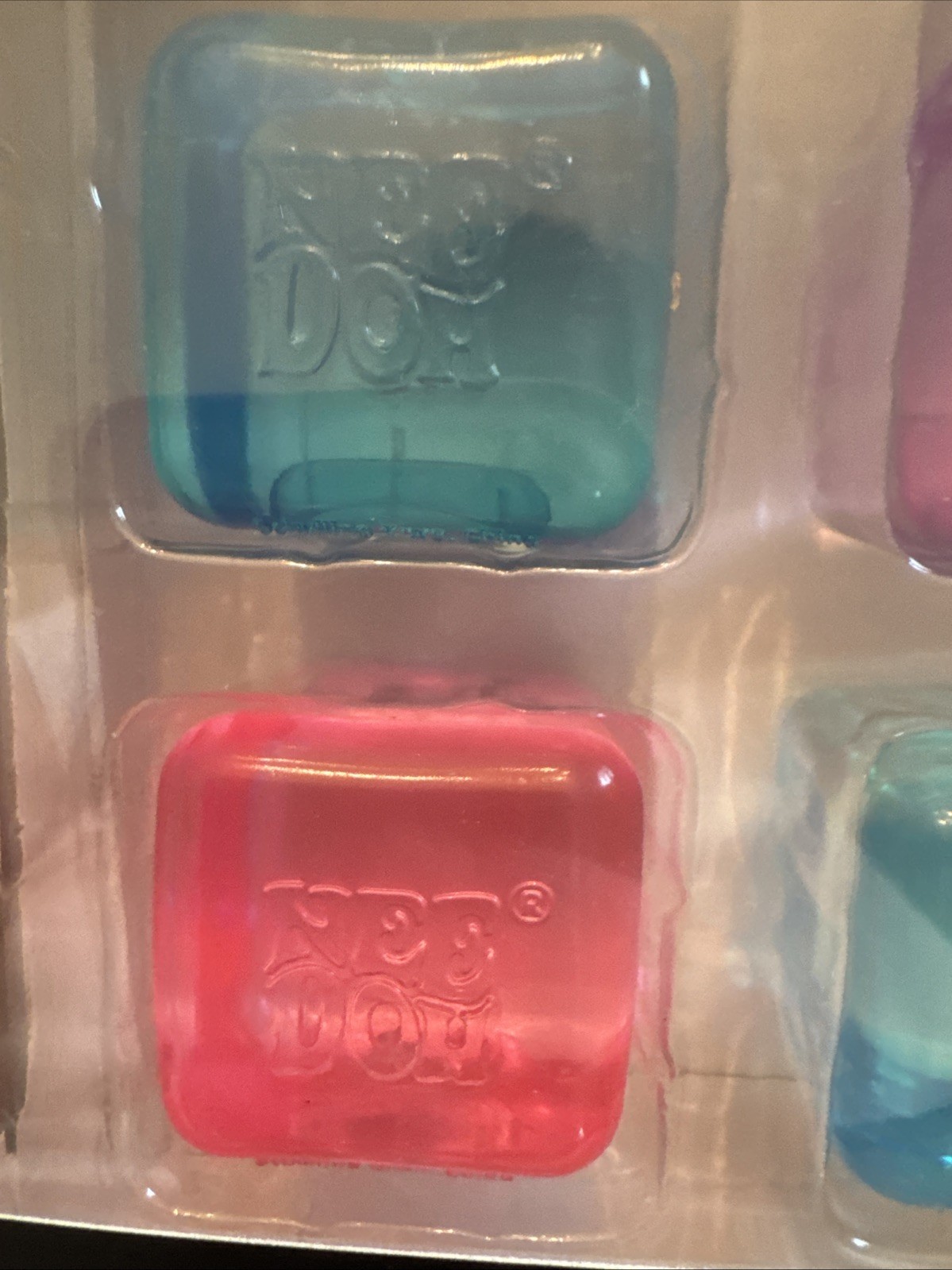 NeeDoh Nice Ice Baby 4 pack, Set of Four Nee Doh Mini Nice Cube