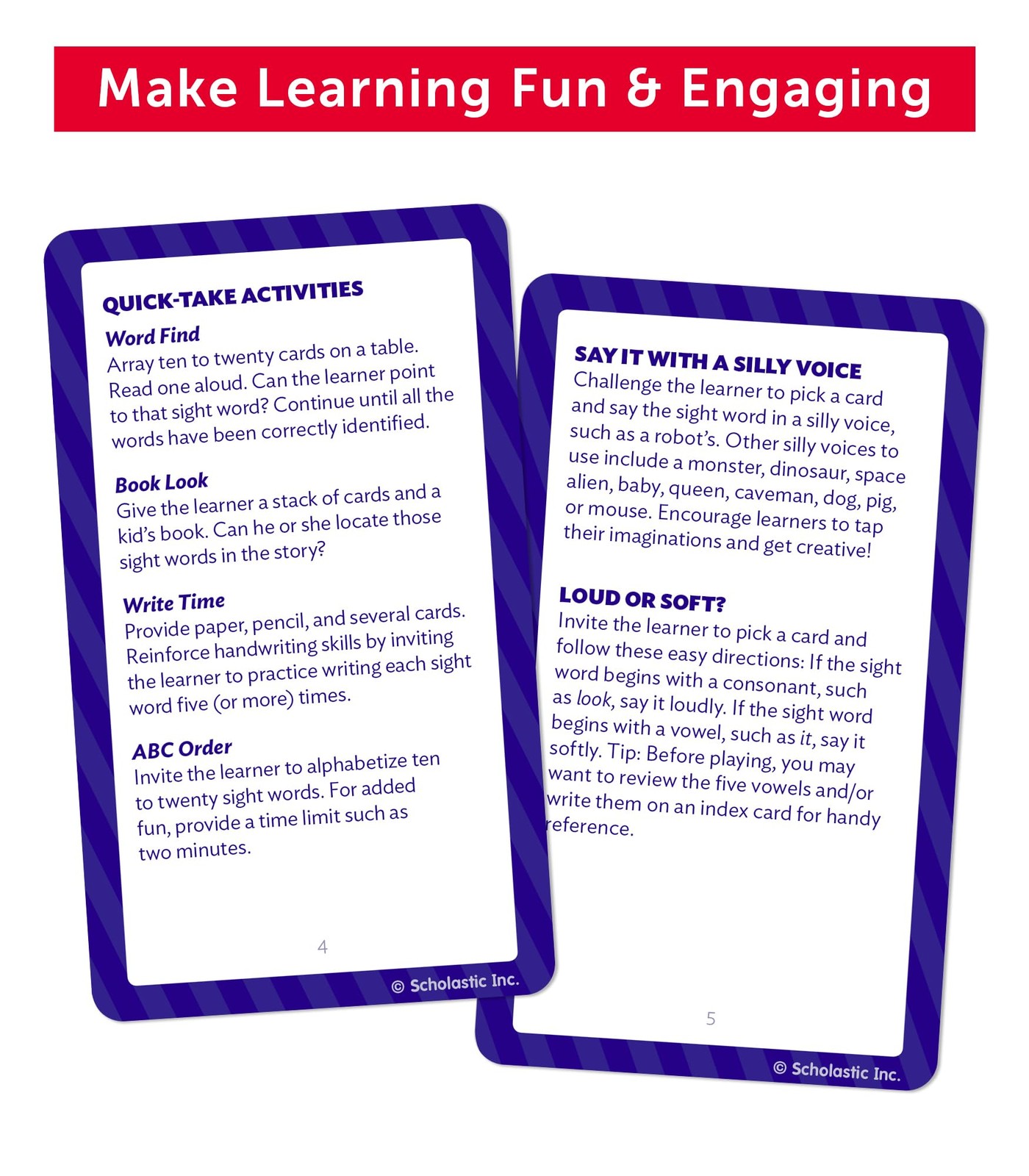Scholastic Flash Cards: Sight Words Medium
