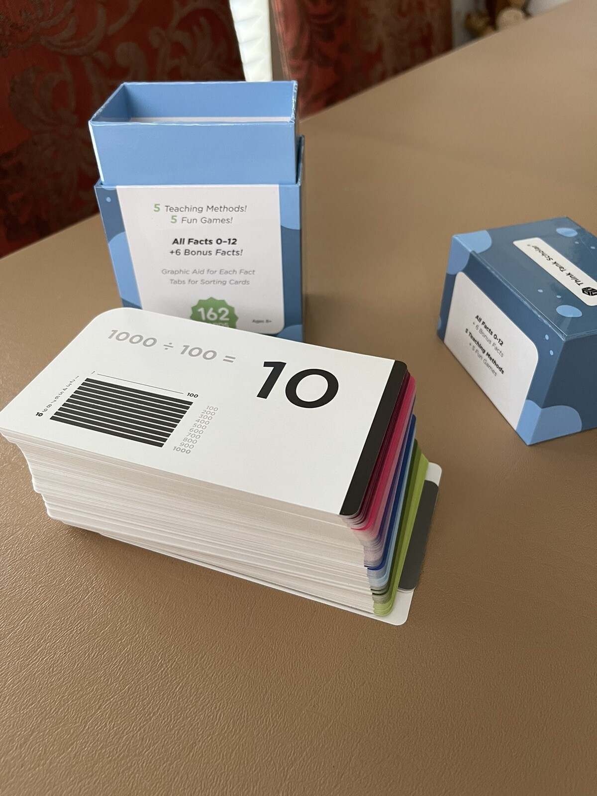Think Tank Scholar DIVISION Flashcards 162 Cards Ages 8 and up NEW Sealed