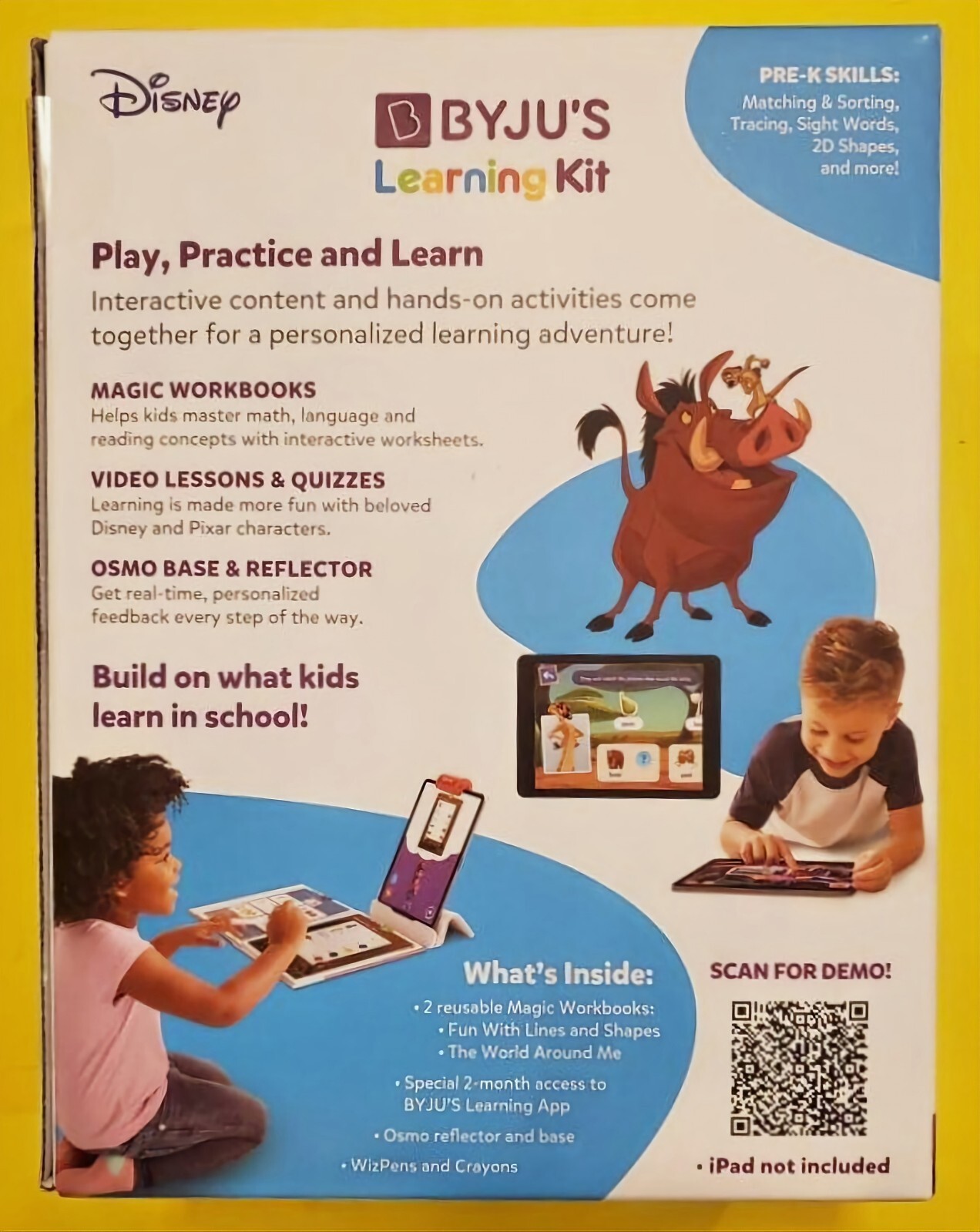 BYJU’S Learning Disney PRE-K Grade Introductory Edition, STEM Learning Toys New