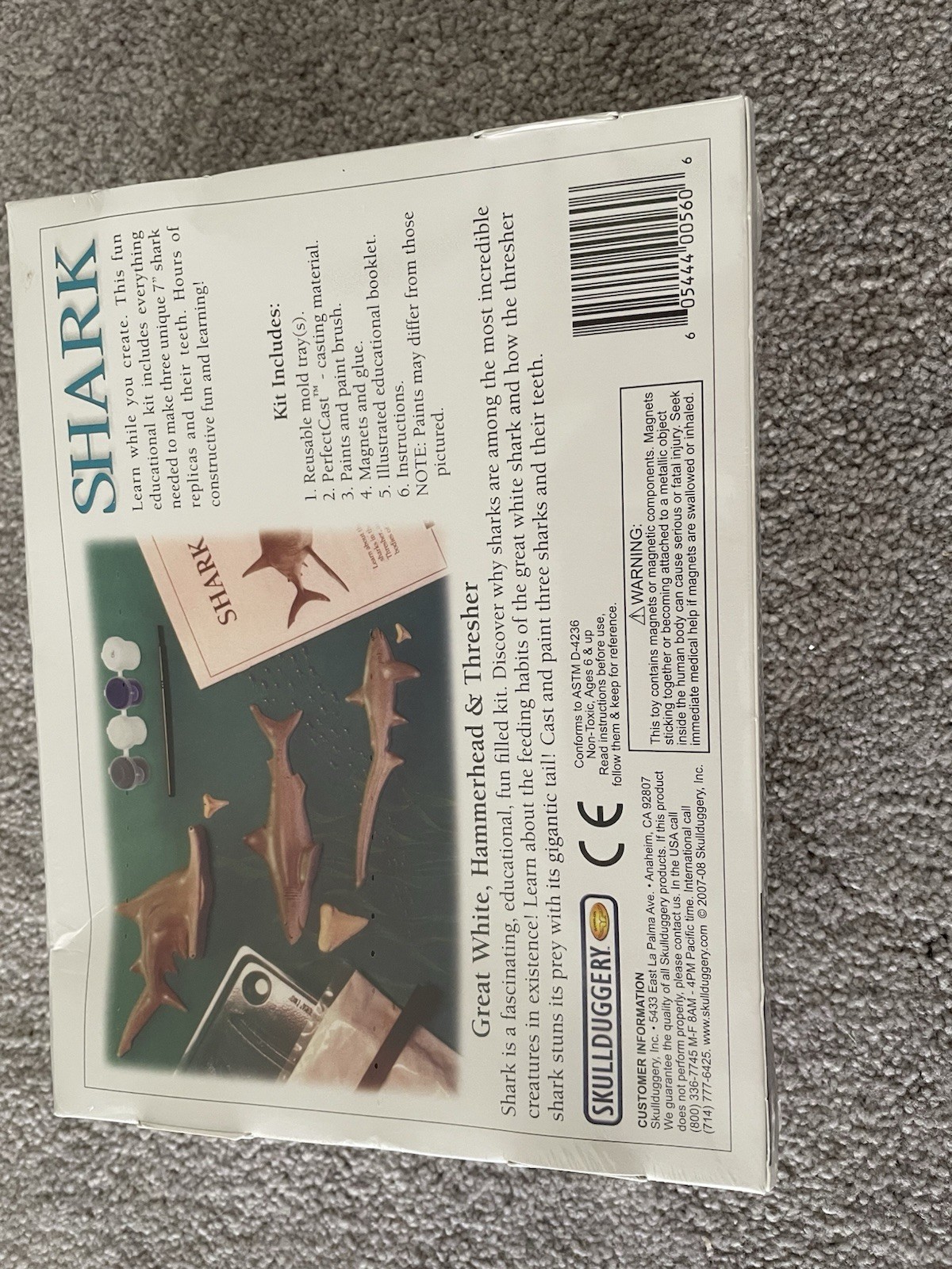 Skullduggery Eyewitness Kits Shark Casting Kit Educational Science Ages 8+ 2003