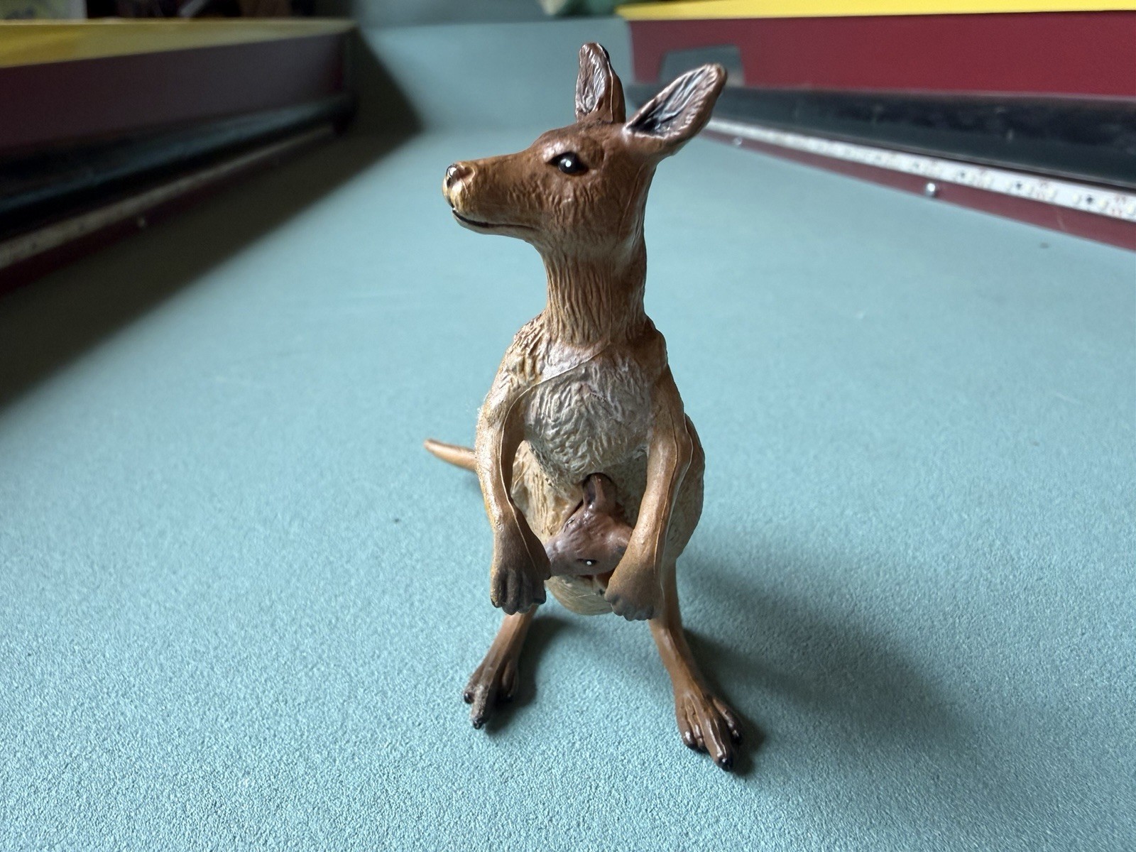 PAPO Kangaroo Female Mom + Baby Joey Wild Animal Kingdom 2003 Toy Figure Retired