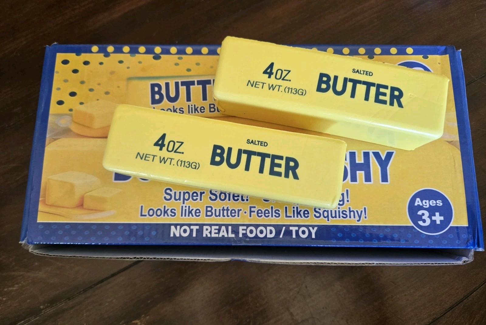 2pc Butter Stick Squishy Fidget Toy Soft Stress Relief Anxiety Squeeze