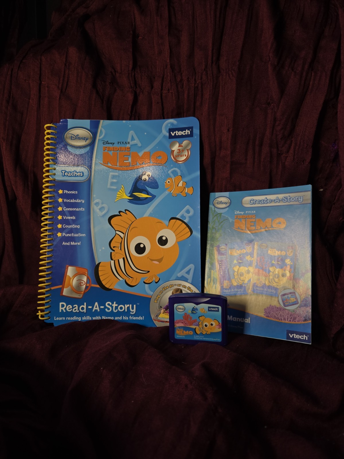 VTech Disney Create-A-Story Electronic Learning System w/ 4Story Books, 3+ Years