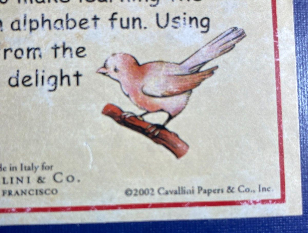 Alfabeto Italiano Flash Cards – 2002 – Cavallini & Co