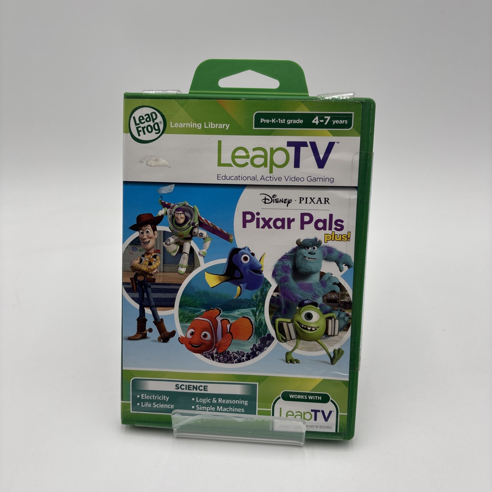 LeapFrog LeapTV Pixar Pals Plus! Game Science Ages 4-7 Pre K-1st Grade 1 Player