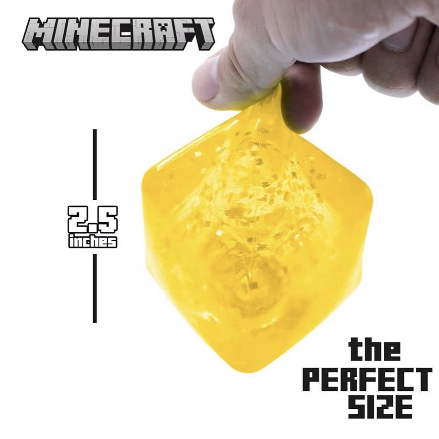 VIRAL Squishy Minecraft Jelly Cube Minecraft SquishMe Cubes Glitter [x1 RANDOM]