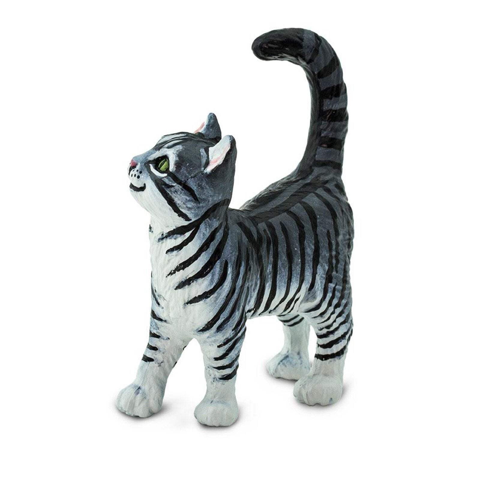 Gray Tabby Cat Animal Figure Safari Ltd 100128