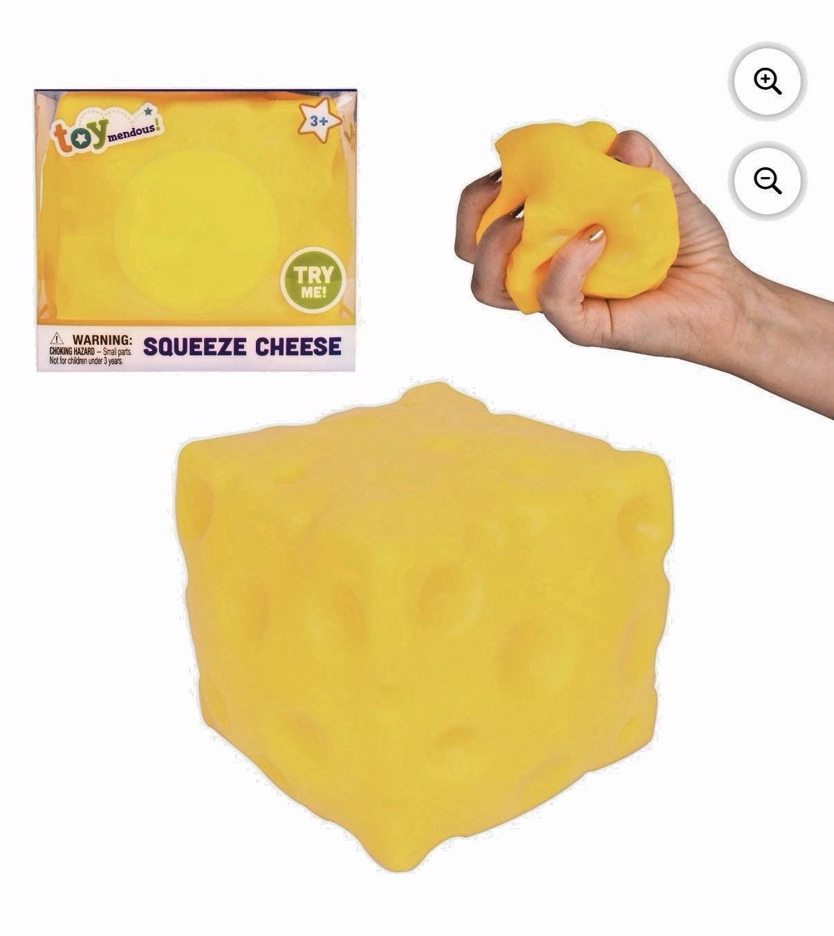 Toymendous! Squeeze Cheese Squeeze Toy- Amazing Slow Rise Squish- Lot of 6