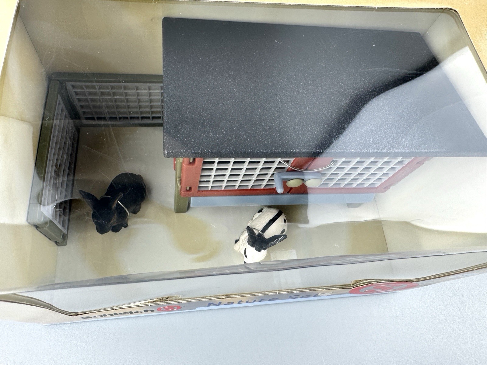 Schleich Nature Set – Rabbit Hutch with 2 Bunny Rabbits (40974) Brand New Rare!