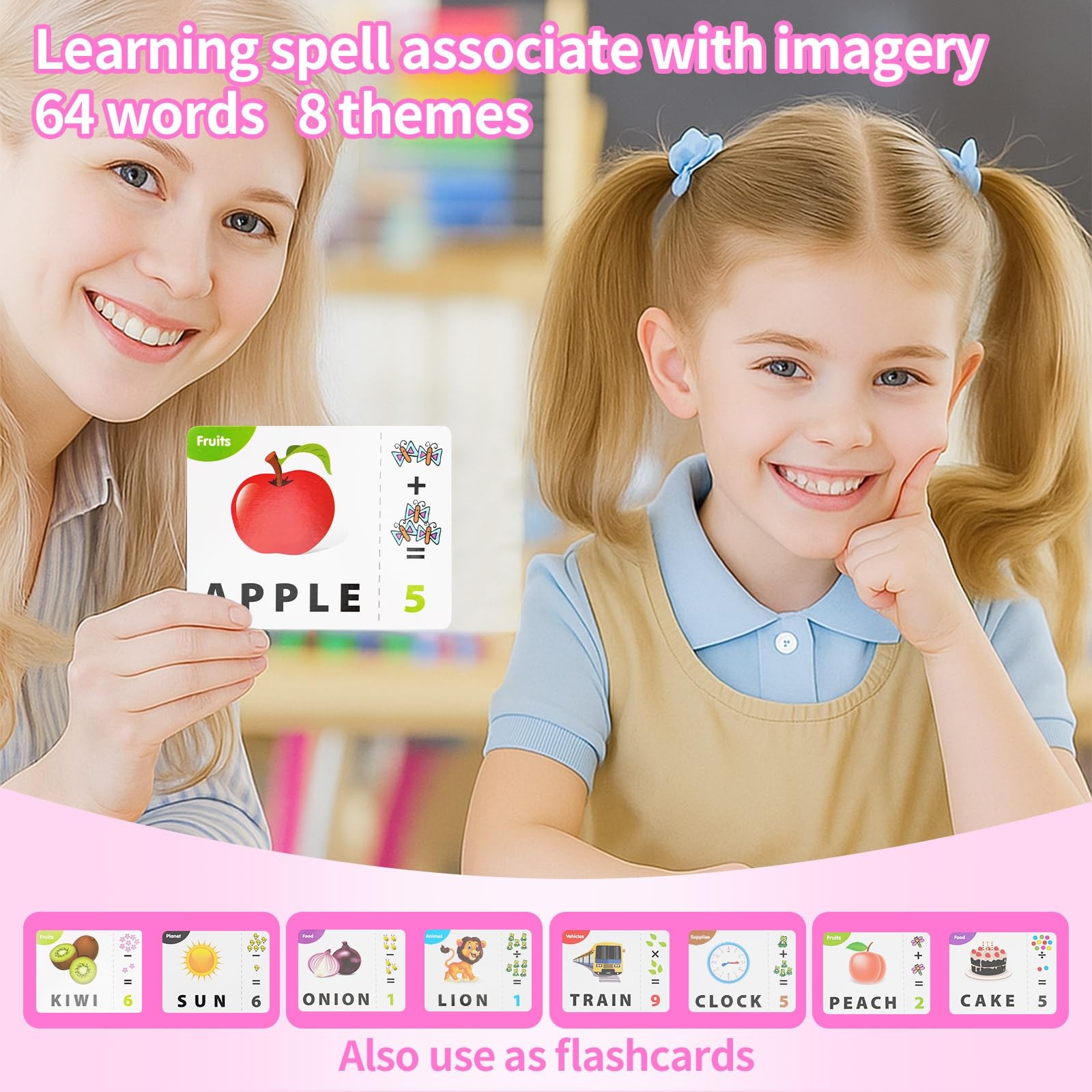 Educational Toys for Ages 3-8, Matching Letter Spelling Game ABC Learning, Le…