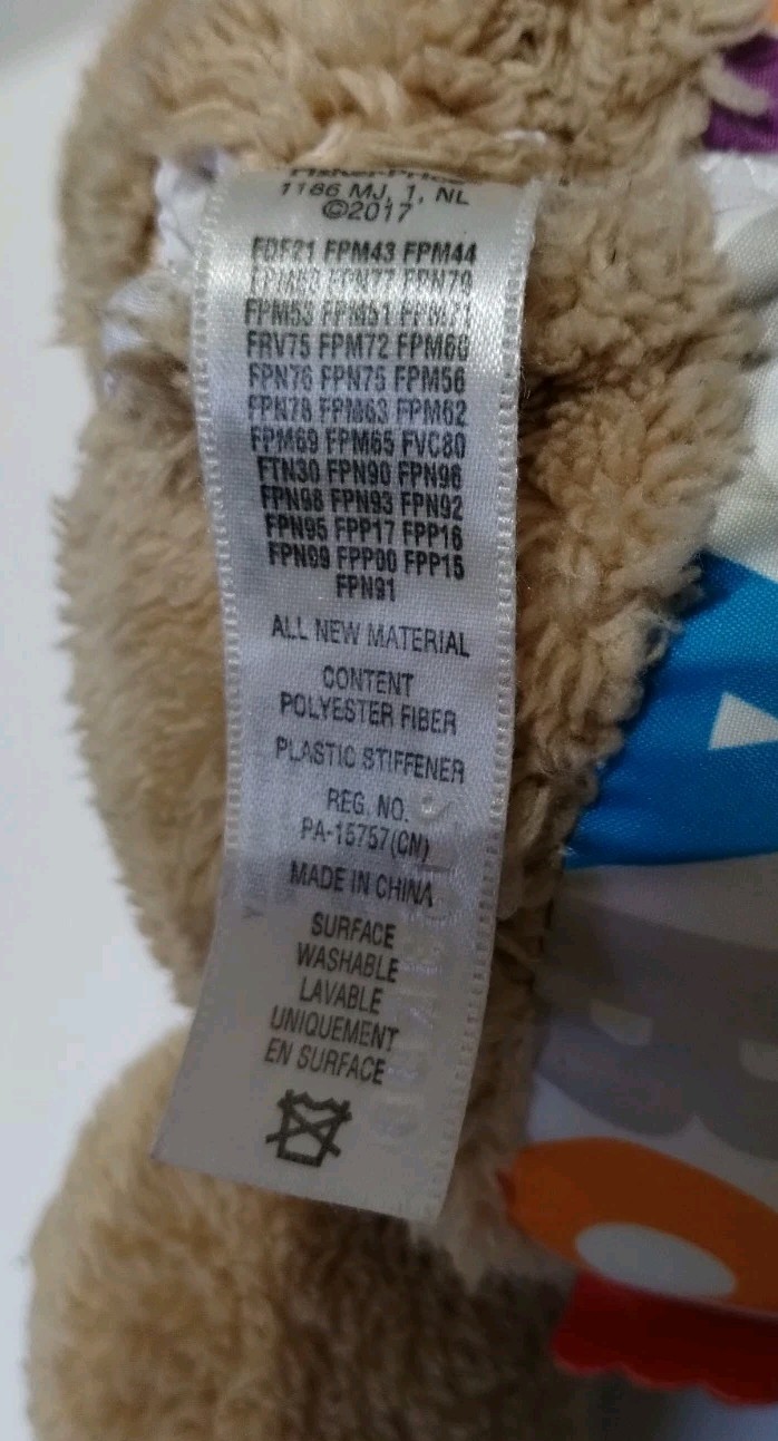 Fisher Price Smart Stages Talking Teddy Bear Interactive Plush Toy Works Sounds