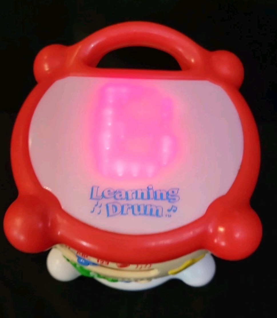 Leapfrog Learning Drum Educational Musical Lights Sounds ABC 123 Vintage 2001
