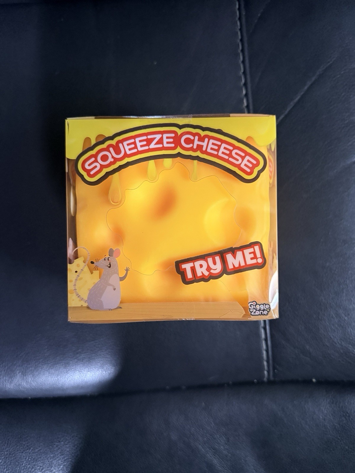 Sunny Days Jumbo Squeezy Cheese Yellow Squishy Toy Stress Relief Sensory Fun