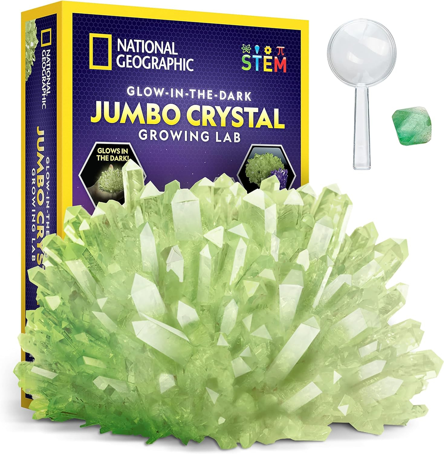 Learning Science Gifts for Kids Boys Girls Glow Crystal Glowing Kit Nat Geo USA