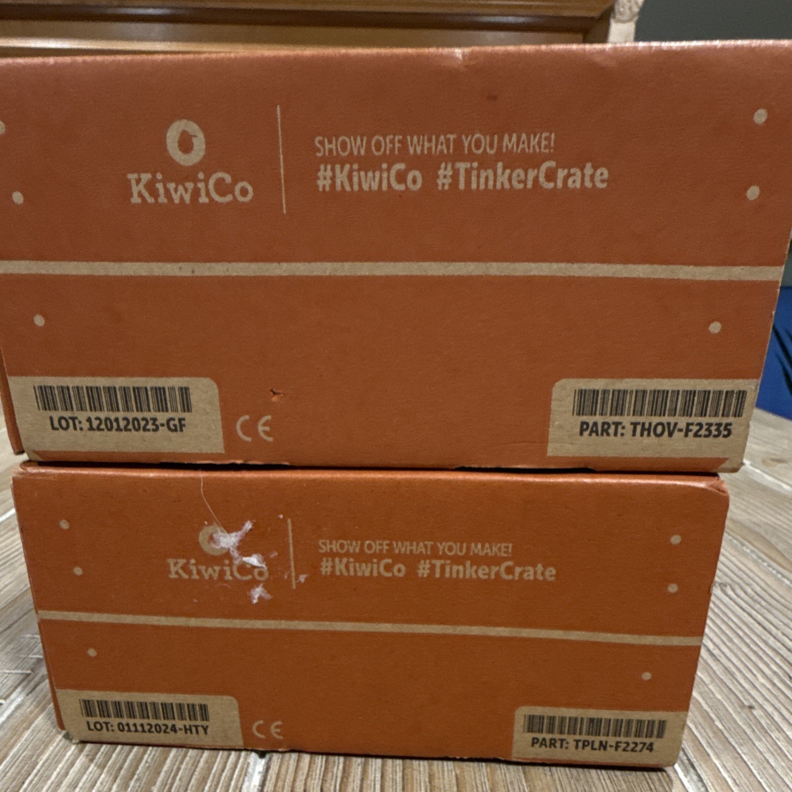 KiwiCo Tinker Crate Lot of 2 Hover Disc & Light-Up Planetarium STEM Science Kits