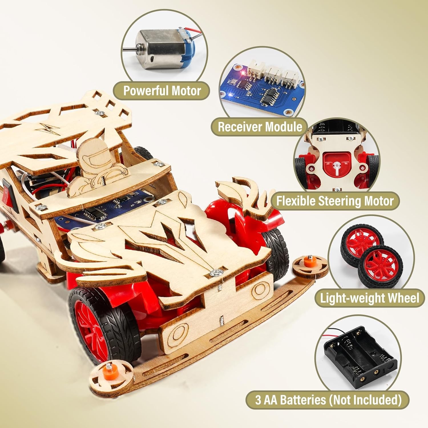 STEM Kits for Kids Age 8-10, STEM Toys for Boys 8-13, Remote Control Model Car