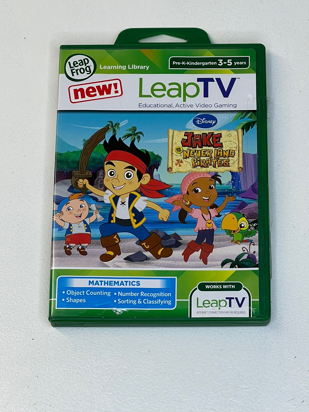 NEW LeapTV LeapFrog Disney Jake and the Never Land Pirates Active Video Game