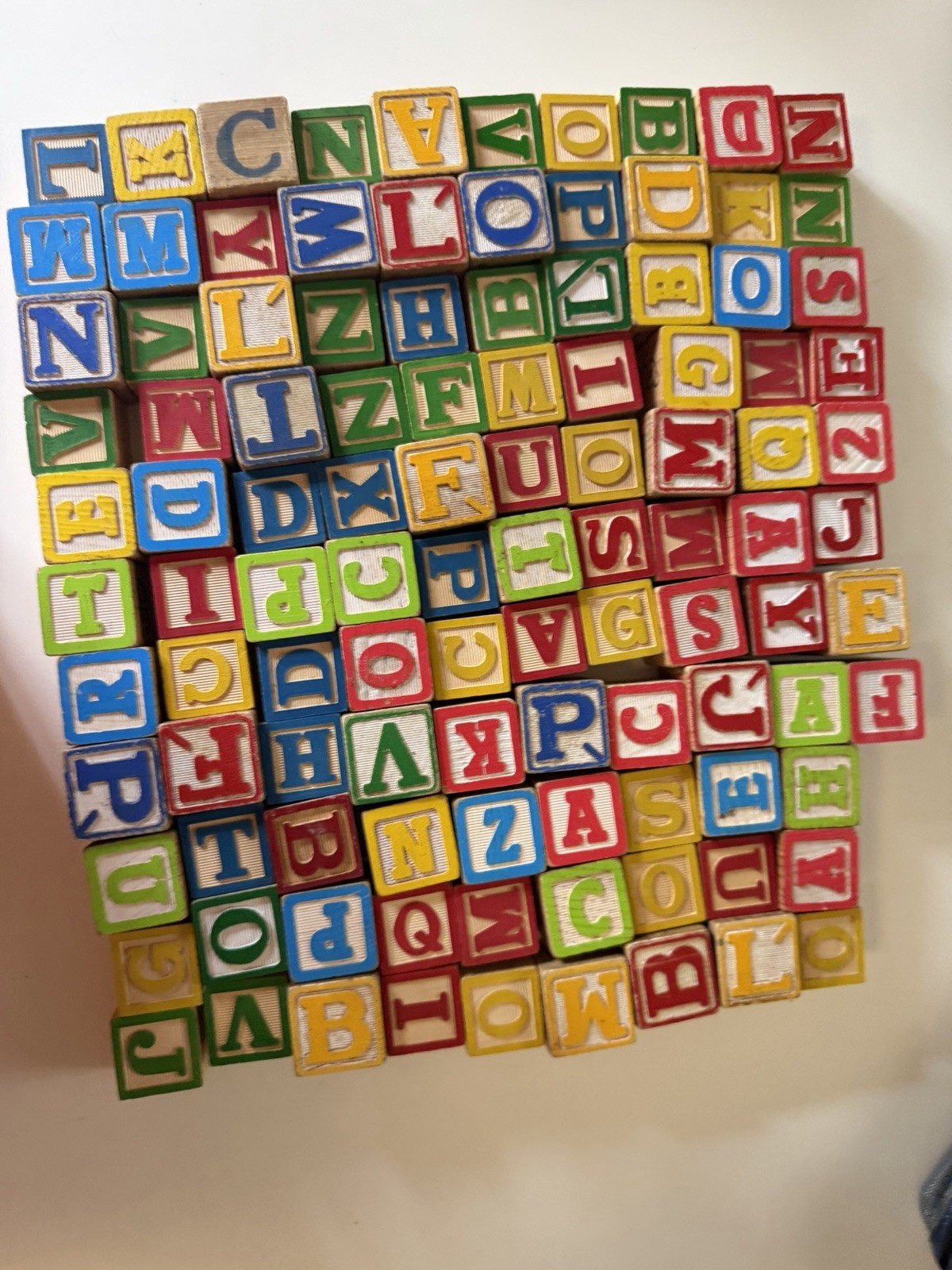 Over 100 Wood Alphabet Blocks Letters, Numbers, And Pictures