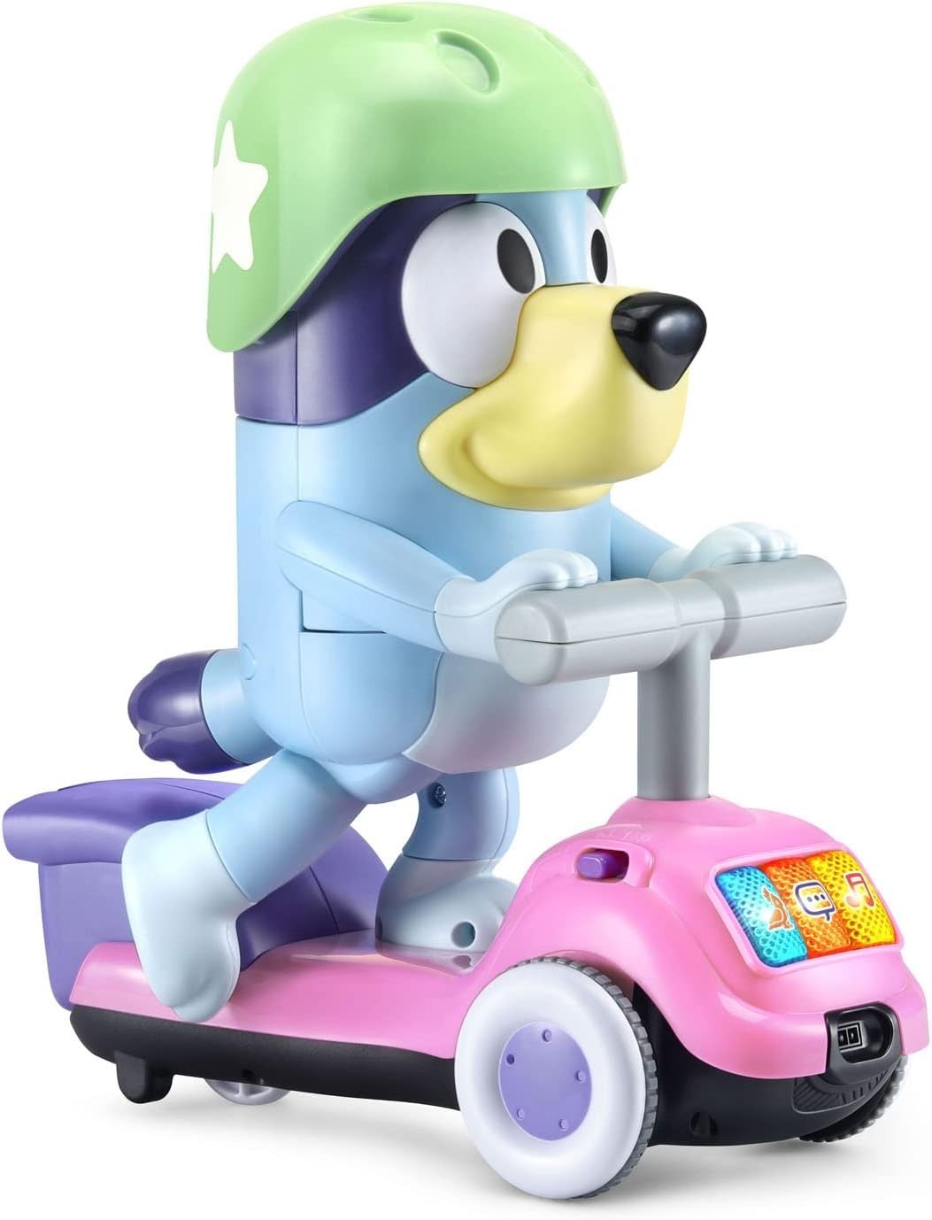 VTech Bluey Scooter Time Interactive Toy Lights Sounds Songs Games New Sealed