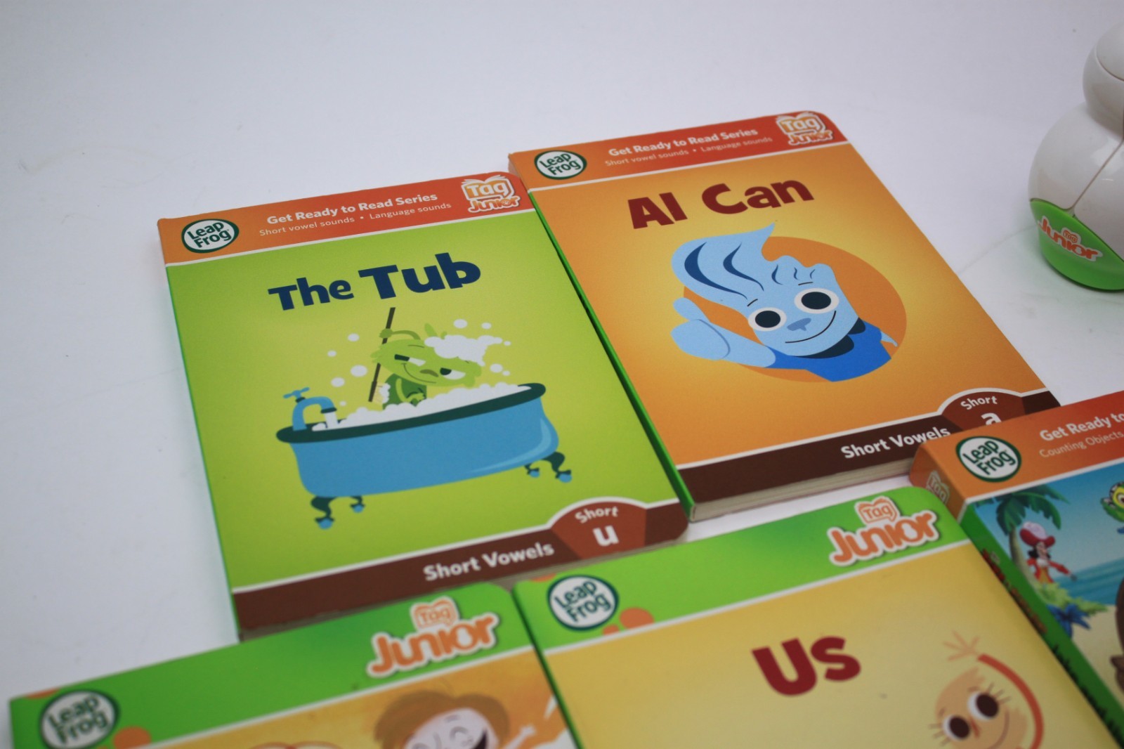 Leapfrog Tag Junior with 5 – Hardback Books – US – AI Can – The Tub – Jake