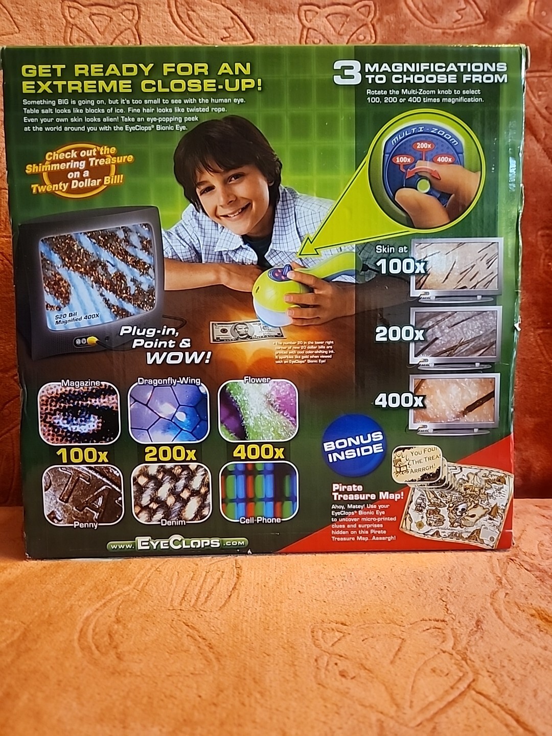 Eye Clops Bionic Eye. Plug-in TV Microscope toy JAKKS Pacific. NEW