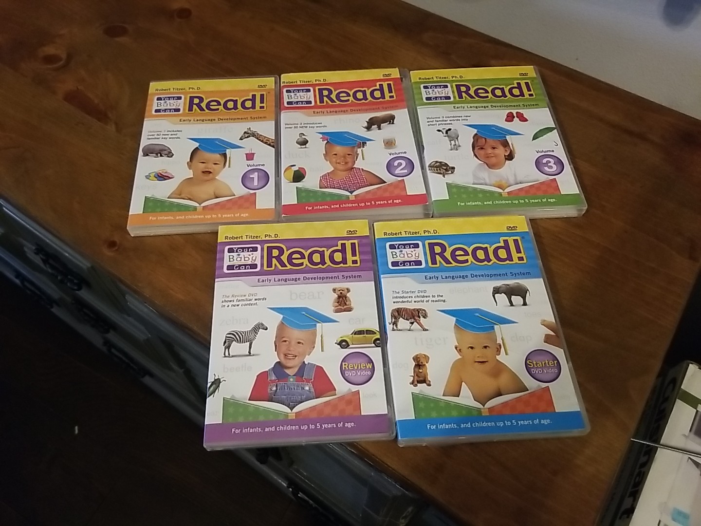 YOUR BABY CAN READ EARLY LANGUAGE INTERACTIVE DEVELOPMENT SYSTEM 5 DVD SET