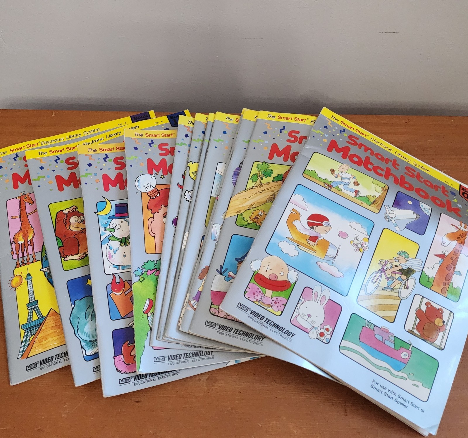 Vintage 1993 VTECH Smart Start Basic EDUCATIONAL Learning TOY + Cards & Books