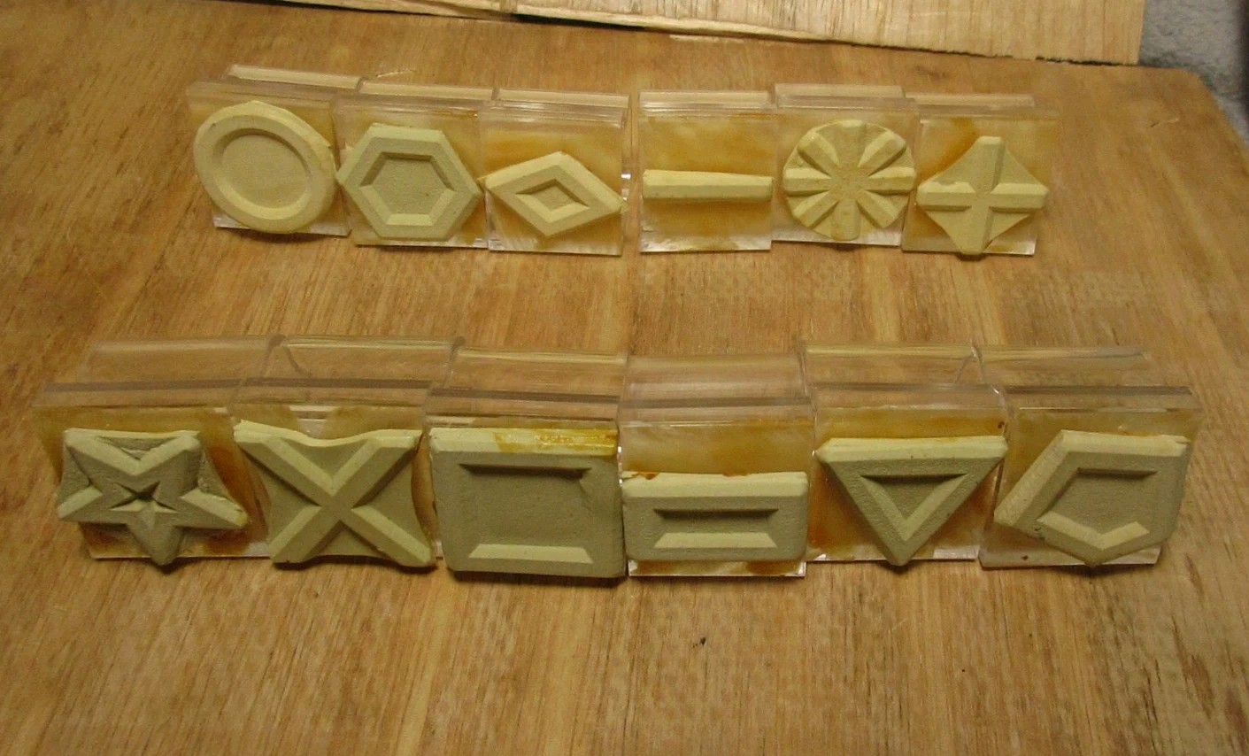 Vintage 1973 Developmental Learning Materials Shapes Stamp Set M200 Unused