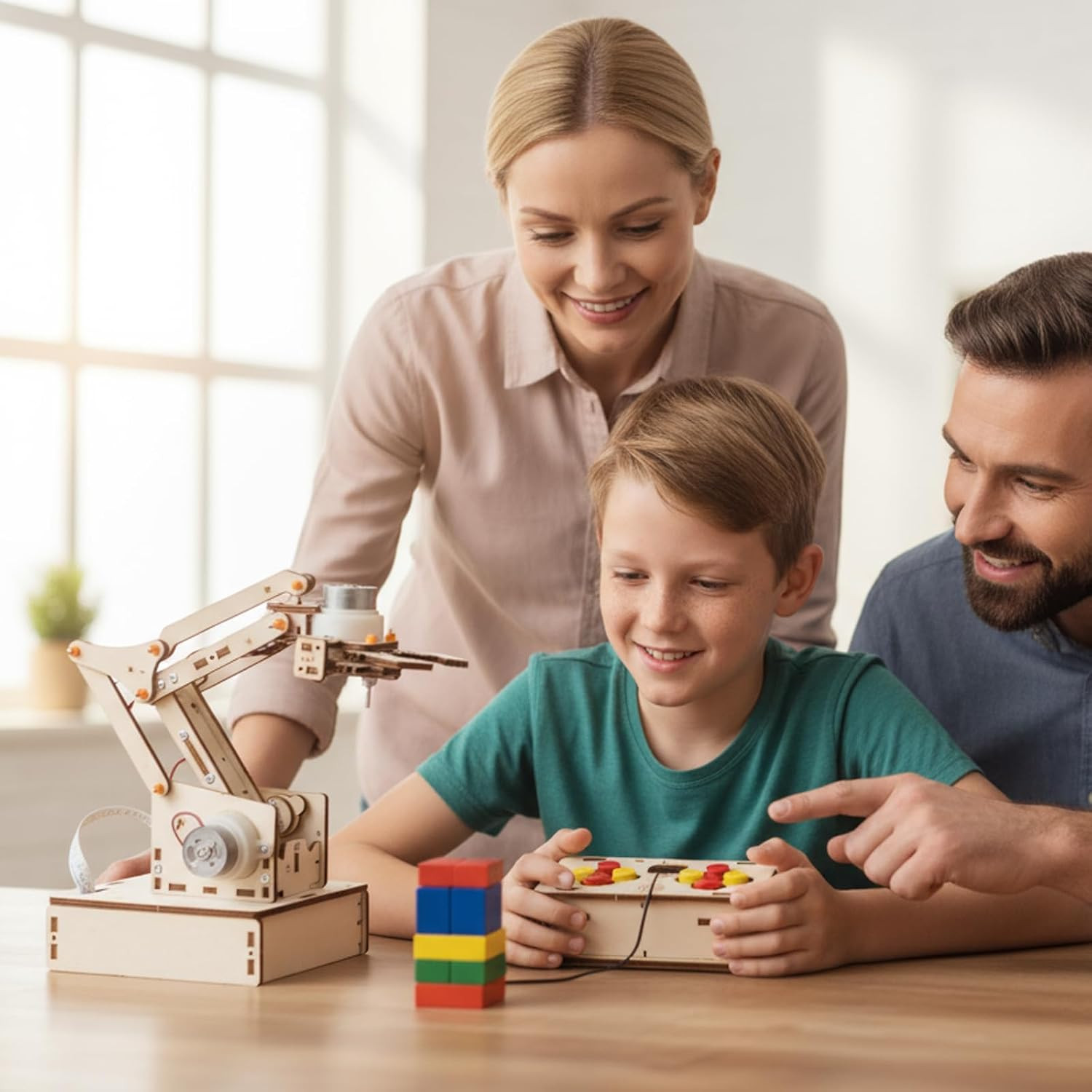 Robot Arm Kit DIY STEM Robotics Mechanical Hand for Kids Teens Adults
