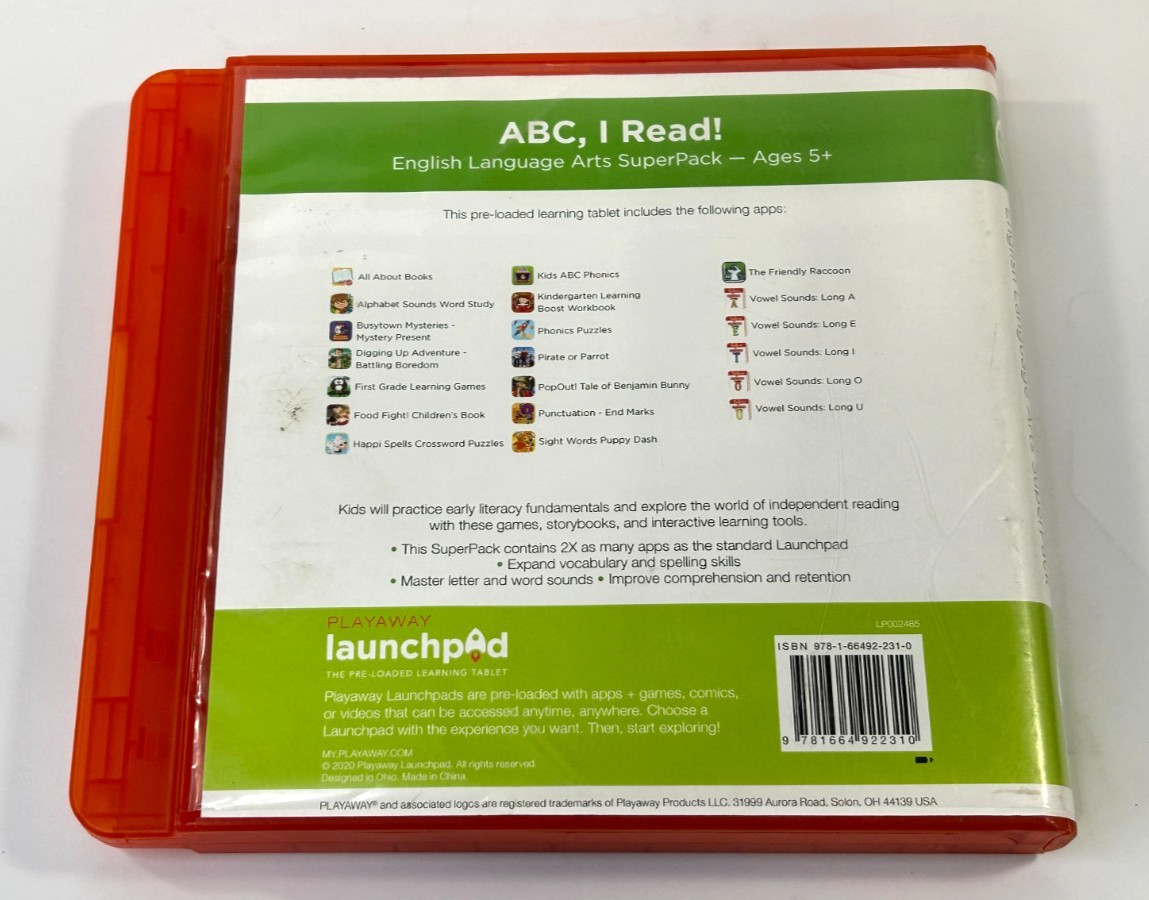 Playaway Launchpad Pre-Loaded Tablet – ABC, I Read! Ages 5+