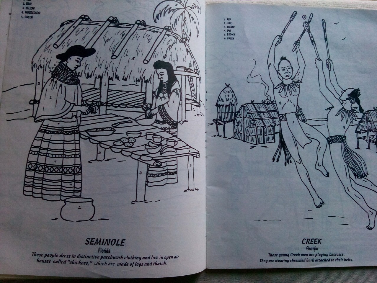 Vintage NEW/UNUSED 1987 Indians Of The Americas Educational Coloring Book