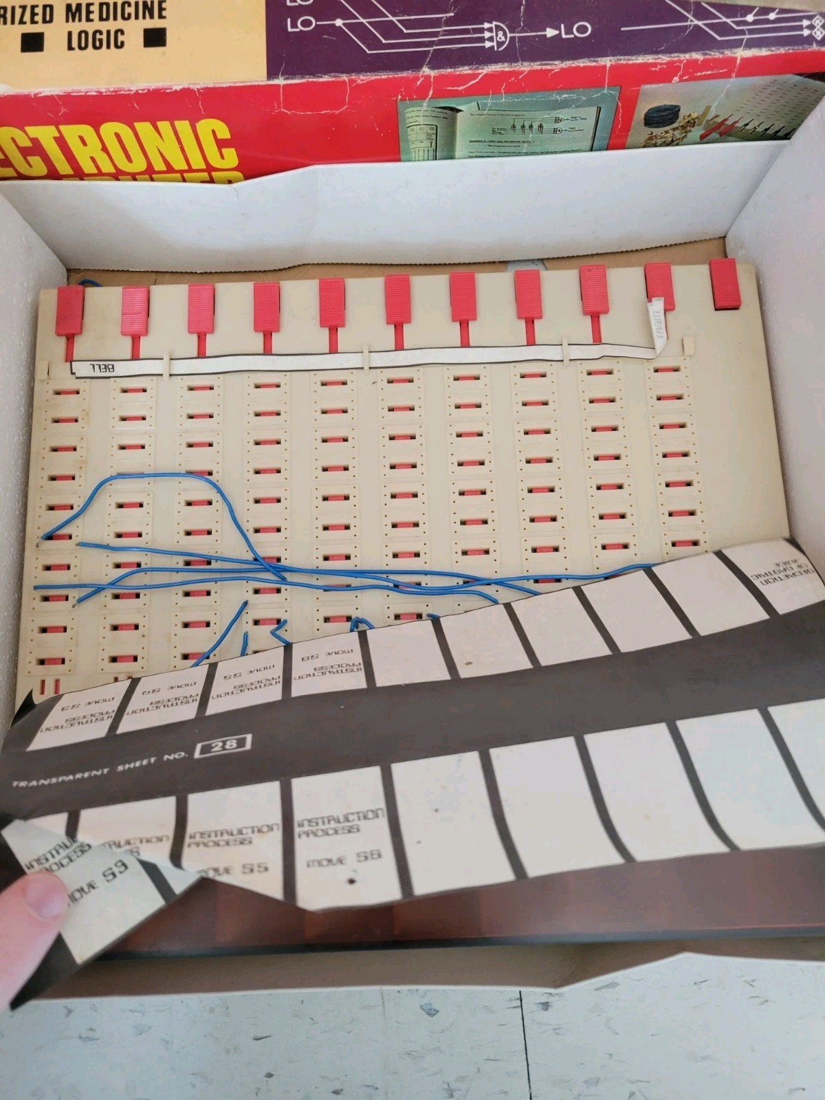 TANDY SCIENCE FAIR SF-5000 LOGIX 0-600 Electronic Digital Computer Vintage 1971