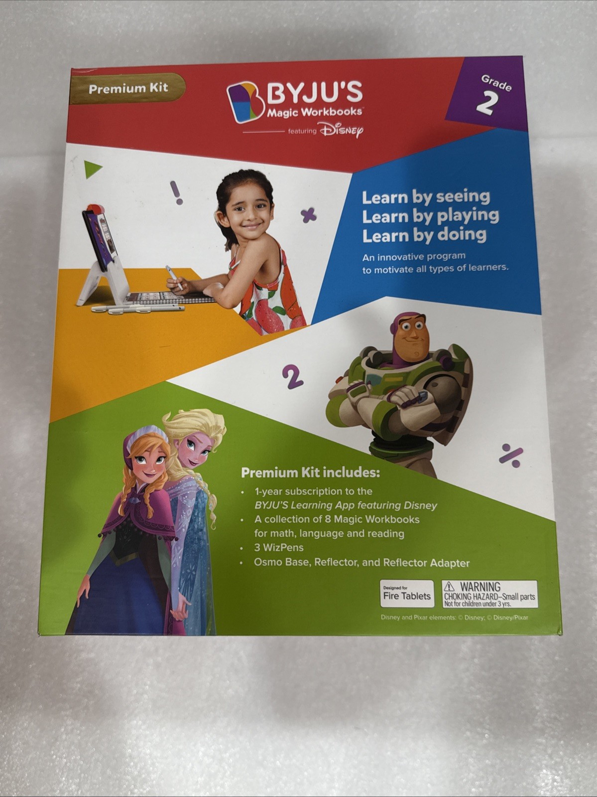 BYJU’S Learning Kit Disney 2nd Grade Premium Edition Ages 6-8 NEW