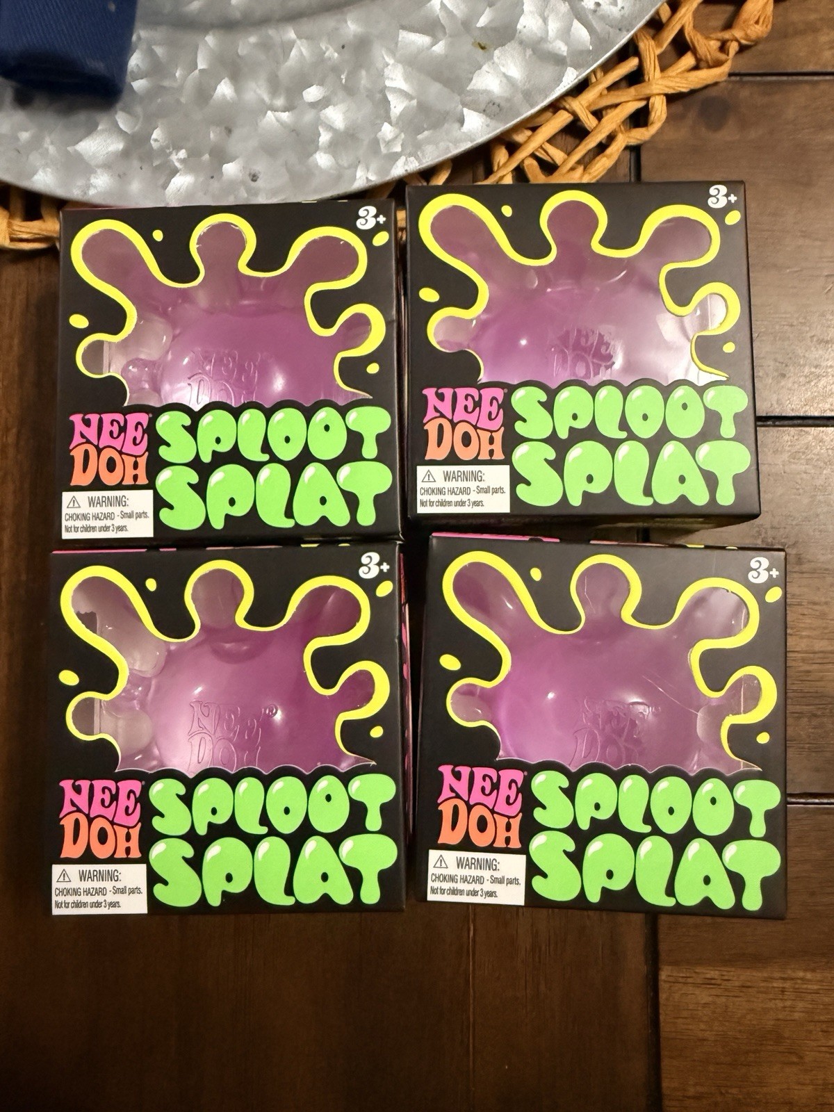 Pink NeeDoh SPLOOT SPLAT Splatter Fidget Squishy Viral Tik Tok