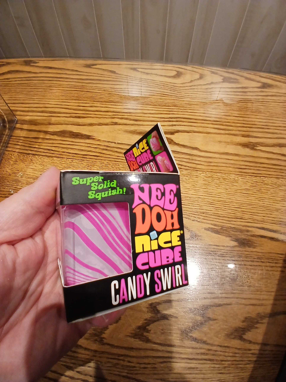 Authentic Needoh Candy Swirl Nice Cube PINK Christmas SCHYLLING HARD TO FIND