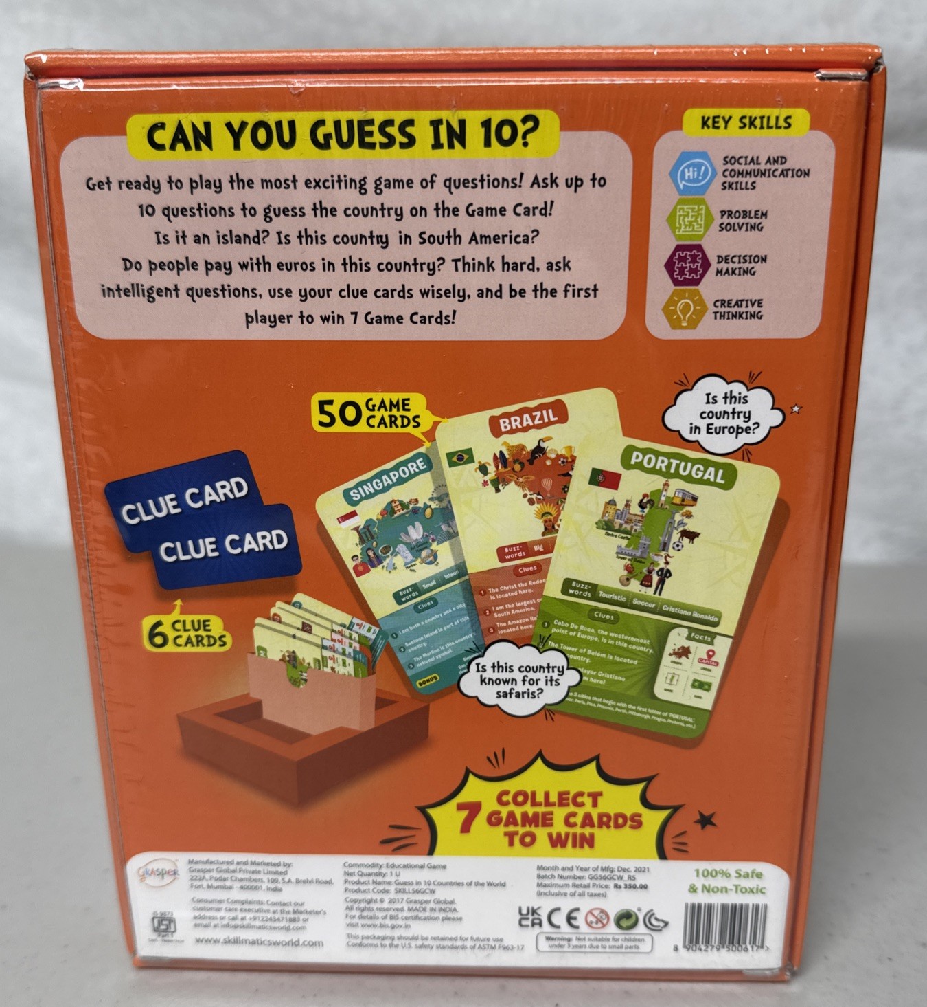Skillmatics Guess in 10 Countries of The World Ages 8 And Up New Sealed U2
