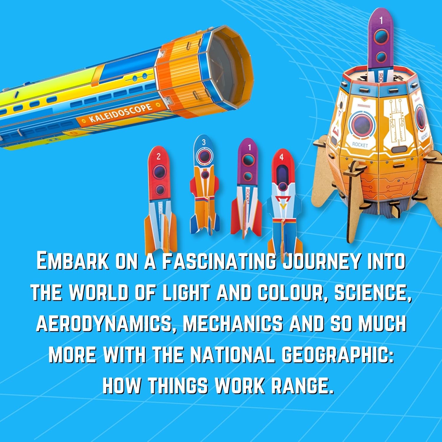 University Games National Geographic Build Your Own Kaleidoscope, STEAM Educatio