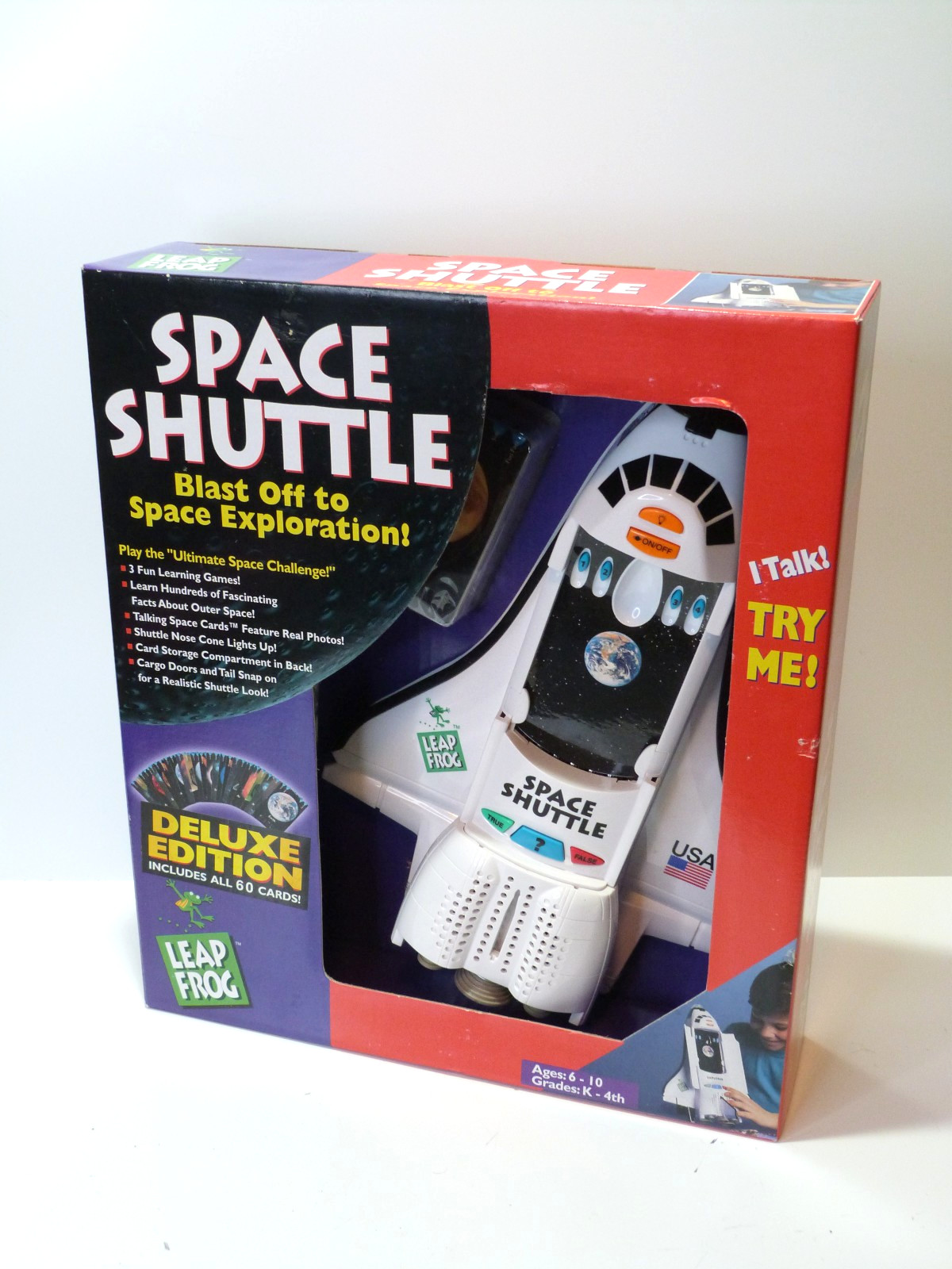 Leap Frog Space Shuttle Rocket Blast Off to Space 1998 New Open Box Cards Sealed