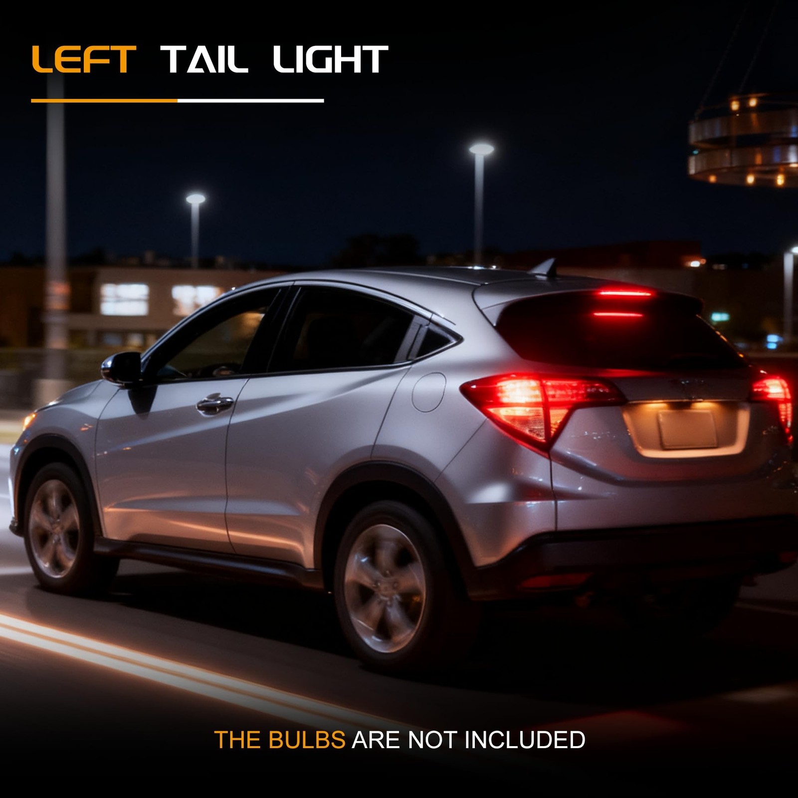 Tail Light Assembly Compatible With 2016-2018 Honda HRV – (Left Driver Side),…