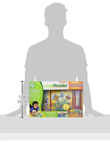 LeapFrog LeapReader System Learn-to-Read 10 Book 1.3″ X 6.6″ x 1.2″, Pink