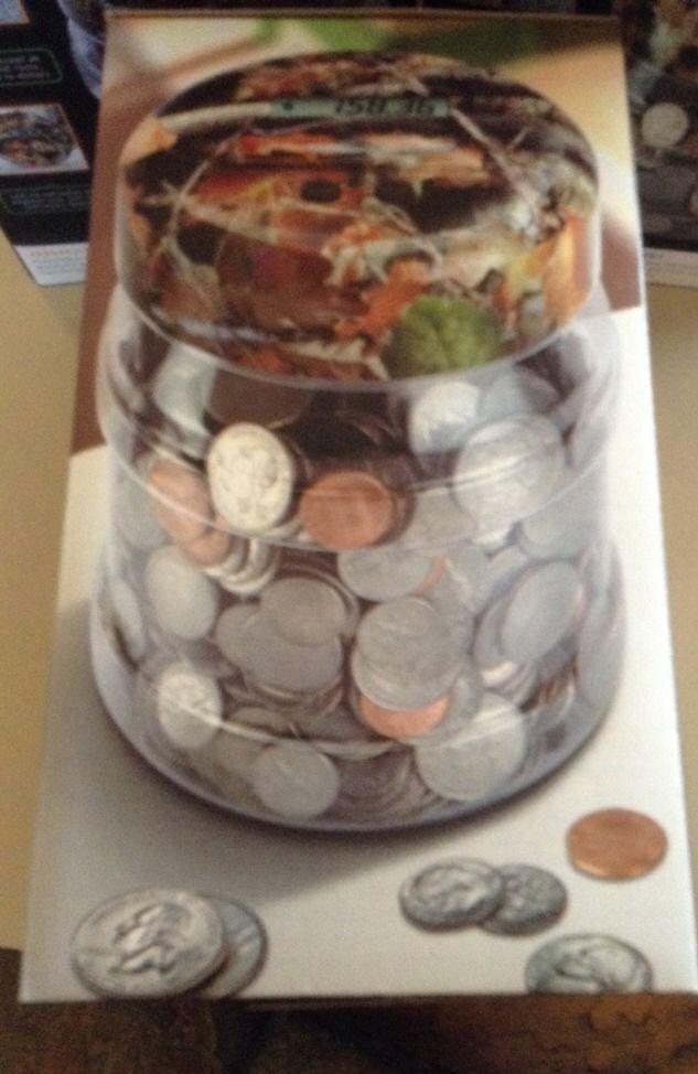 Digital Counting Money Jar By shift Leaves and Branches style BRAND NEW