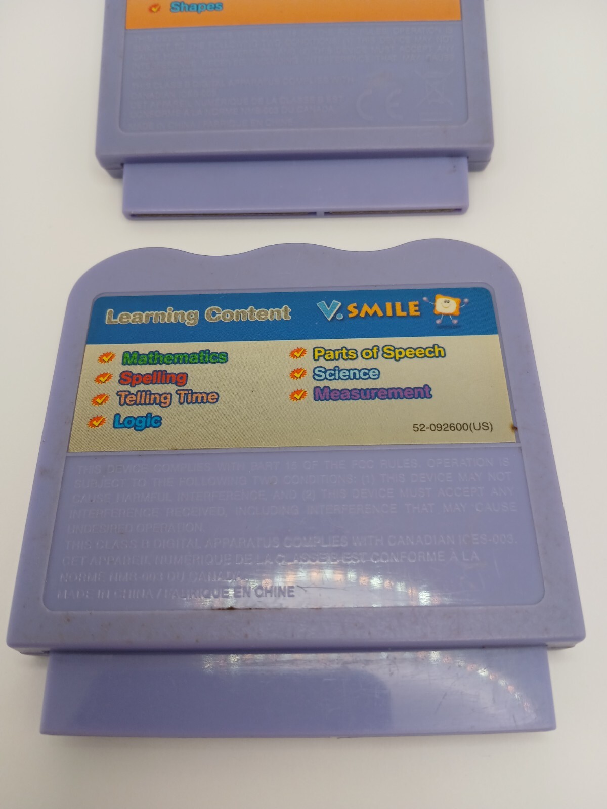 VTech V.SMILE Learning System Shrek Dragons Tale & Alphabet park adventure used
