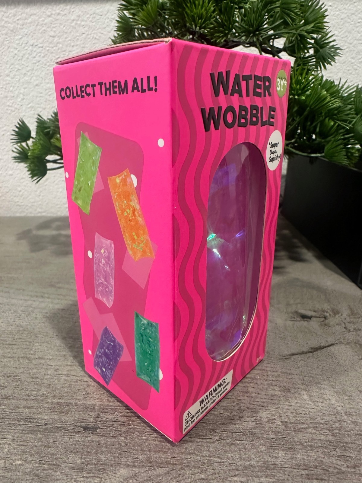 NEW!! Water Wobble Super Duper Squishy Toy Pink Official