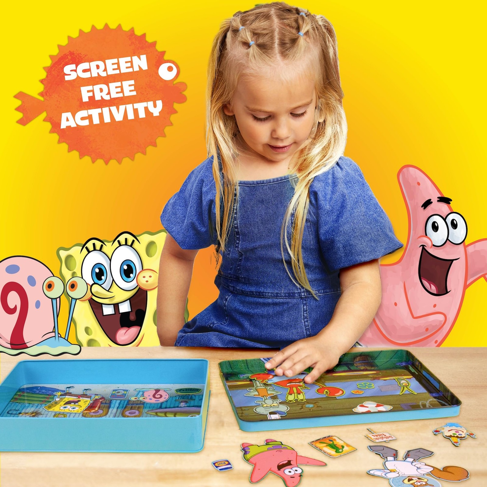 Spongebob Squarepants Magnetic Playset, 7.16 x 1.57 x 9.57 inches,