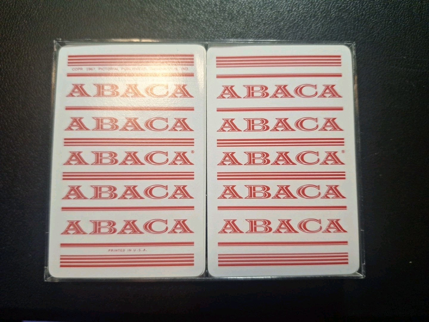 Abaca Vintage Card Deck 1967 Rule Book Teaching Aids Games
